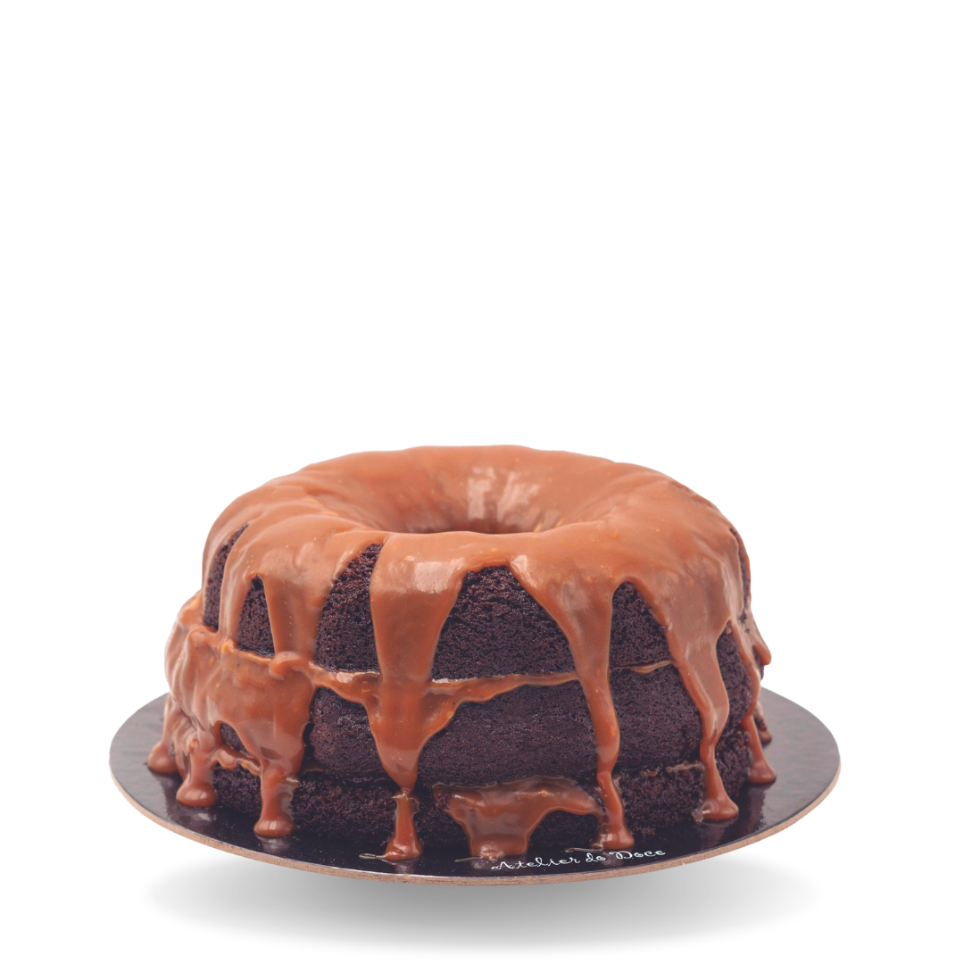 Bolo Chocolate e Caramelo Salgado